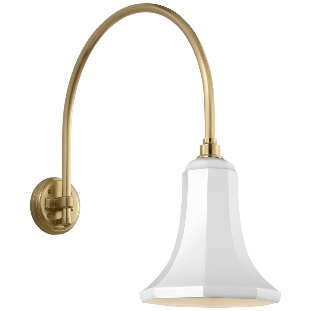 Visual Comfort Signature Canada - LED Barn Light - Academy Barn Light - Hand-Rubbed Antique Brass- Union Lighting Luminaires Decor