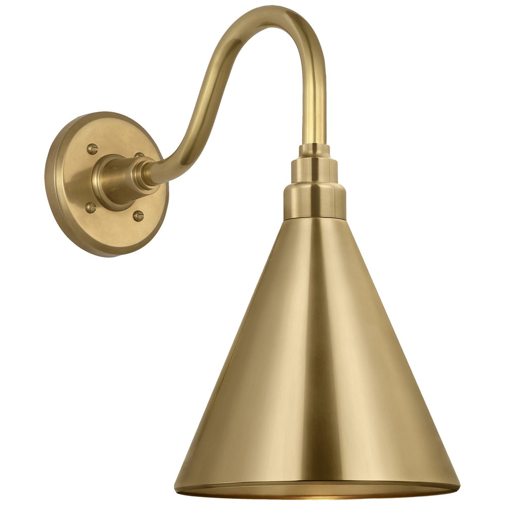 Visual Comfort Signature Canada - LED Barn Light - Academy Barn Light - Hand-Rubbed Antique Brass- Union Lighting Luminaires Decor