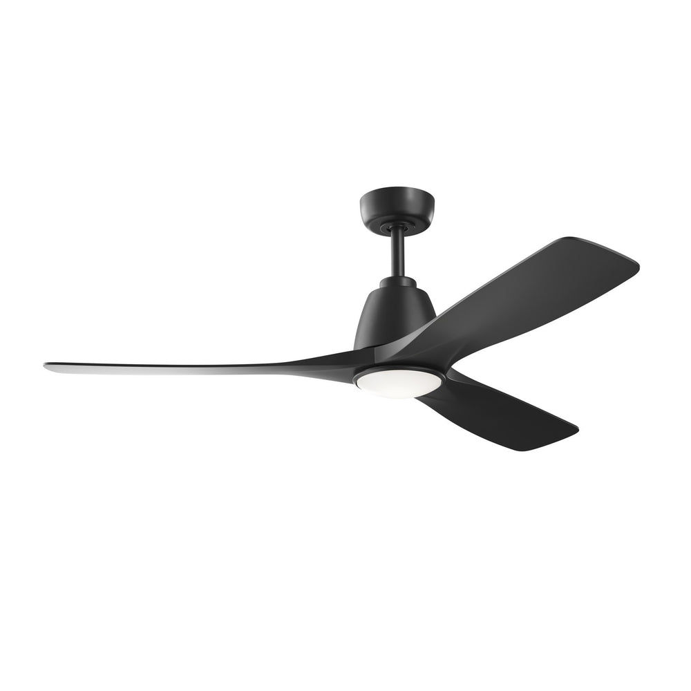 Kichler Canada - 54" Ceiling Fan - Volos II - Matte Black- Union Lighting Luminaires Decor