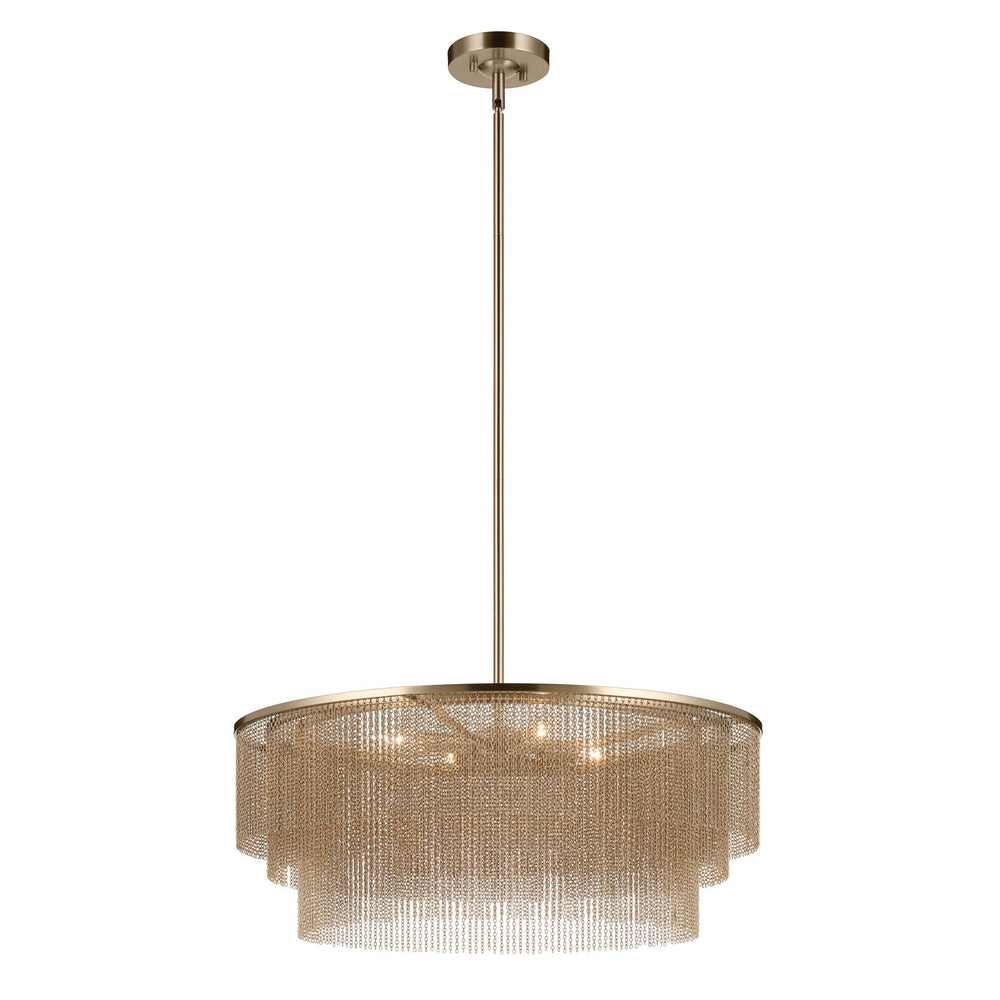 Kichler Canada - Four Light Chandelier - Khaite - Champagne Bronze- Union Lighting Luminaires Decor