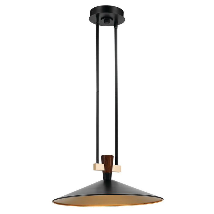 Kichler Canada - LED Pendant - Tenon - Black- Union Lighting Luminaires Decor