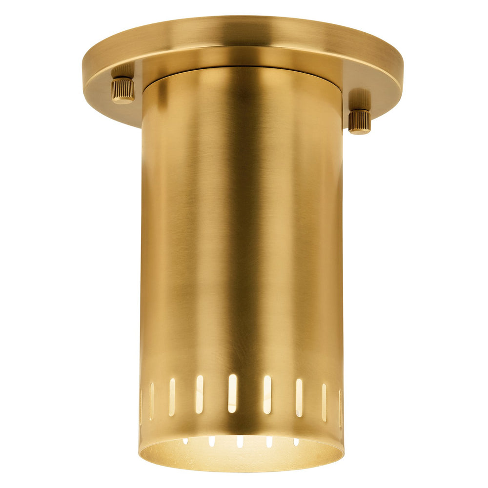 Kichler Canada - LED Flush Mount - Ruehl - Lacquered Brass- Union Lighting Luminaires Decor