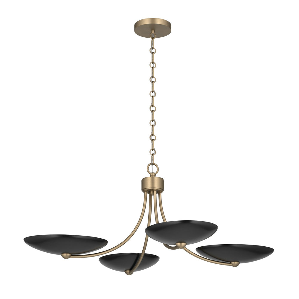 Kichler Canada - Four Light Chandelier/Semi Flush - Palmela - Champagne Bronze- Union Lighting Luminaires Decor