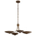 Kichler Canada - Four Light Chandelier/Semi Flush - Palmela - Lacquered Brass- Union Lighting Luminaires Decor
