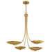 Kichler Canada - Four Light Chandelier - Palmela - Lacquered Brass- Union Lighting Luminaires Decor