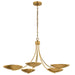 Kichler Canada - Five Light Chandelier - Palmela - Lacquered Brass- Union Lighting Luminaires Decor