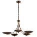 Kichler Canada - Five Light Chandelier - Palmela - Lacquered Brass- Union Lighting Luminaires Decor