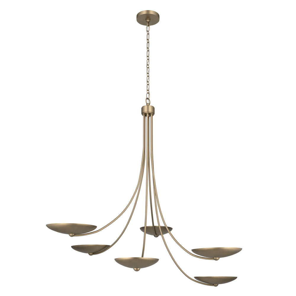 Kichler Canada - Six Light Chandelier - Palmela - Champagne Bronze- Union Lighting Luminaires Decor