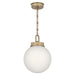 Kichler Canada - One Light Pendant - Andorra - Champagne Bronze- Union Lighting Luminaires Decor