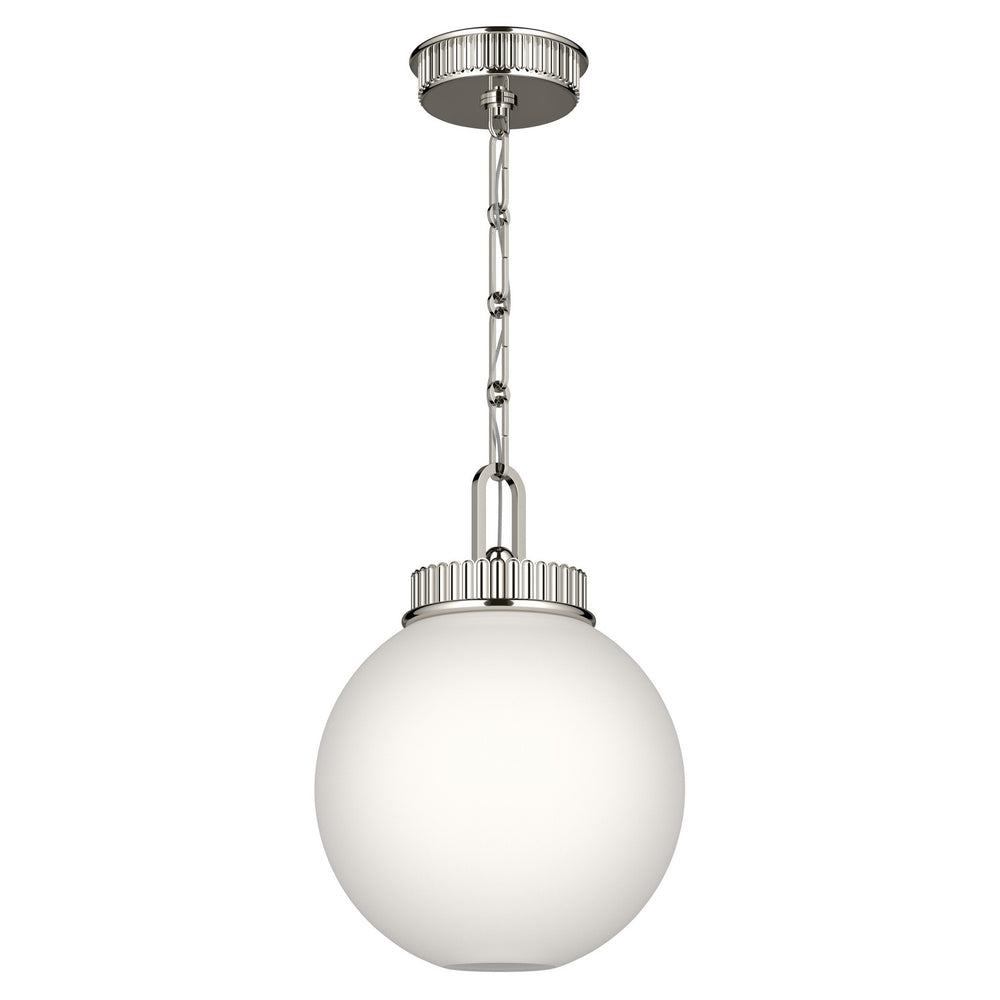Kichler Canada - One Light Pendant - Andorra - Polished Nickel- Union Lighting Luminaires Decor