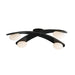 Arteriors - LED Flush Mount - Axia - Blackened Iron/Matte Opal- Union Lighting Luminaires Decor