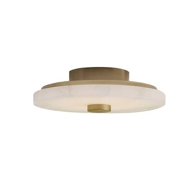 Arteriors - LED Flush Mount - Moers - White/Antique Brass- Union Lighting Luminaires Decor
