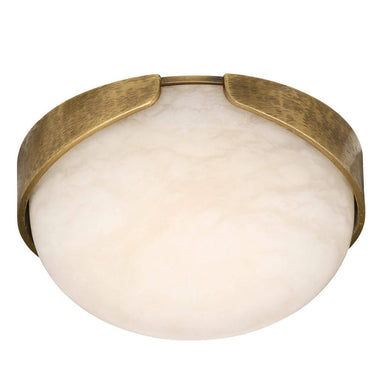 Arteriors - LED Flush Mount - Elara - White/Antique Brass- Union Lighting Luminaires Decor