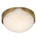 Arteriors - LED Flush Mount - Elara - White/Antique Brass- Union Lighting Luminaires Decor