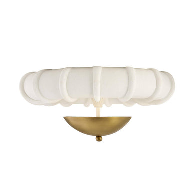 Arteriors - LED Flush Mount - Camella - Ivory/Antique Brass- Union Lighting Luminaires Decor