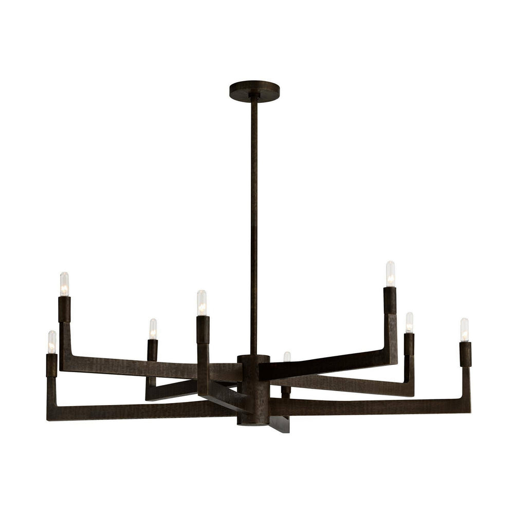 Arteriors - Eight Light Chandelier - Griff - English Bronze/English Bronze- Union Lighting Luminaires Decor