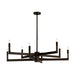 Arteriors - Eight Light Chandelier - Griff - English Bronze/English Bronze- Union Lighting Luminaires Decor