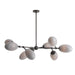 Arteriors - Nine Light Chandelier - Celeste - Glacier Swirl/English Bronze- Union Lighting Luminaires Decor