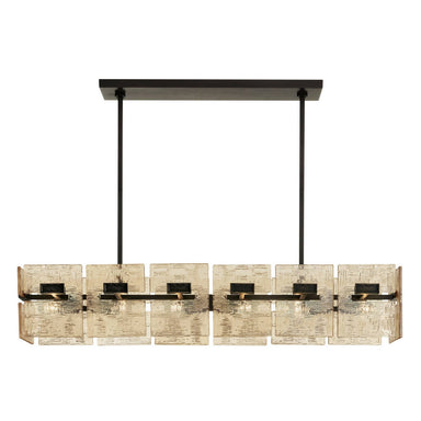 Arteriors - Six Light Linear Chandelier - Vetrina - Molten Umber/English Bronze- Union Lighting Luminaires Decor