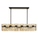 Arteriors - Six Light Linear Chandelier - Vetrina - Molten Umber/English Bronze- Union Lighting Luminaires Decor