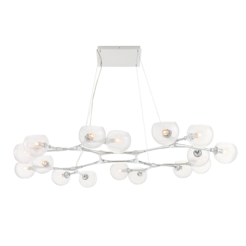 Arteriors - 16 Light Chandelier - Mahowald - Chrome/Clear Crackle- Union Lighting Luminaires Decor