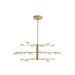 Arteriors - LED Chandelier - Glacielle - Clear/Antique Brass- Union Lighting Luminaires Decor