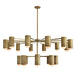 Arteriors - 20 Light Chandelier - Loryn - Antique Brass/White- Union Lighting Luminaires Decor