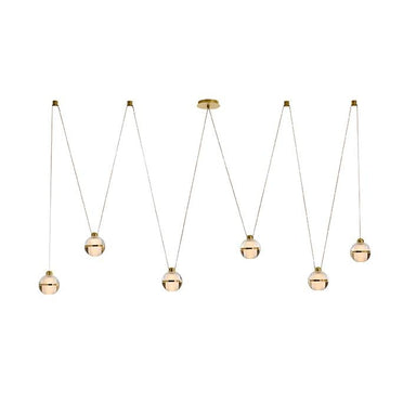 Arteriors - LED Chandelier - Noble - Clear/Antique Brass- Union Lighting Luminaires Decor