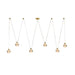 Arteriors - LED Chandelier - Noble - Clear/Antique Brass- Union Lighting Luminaires Decor