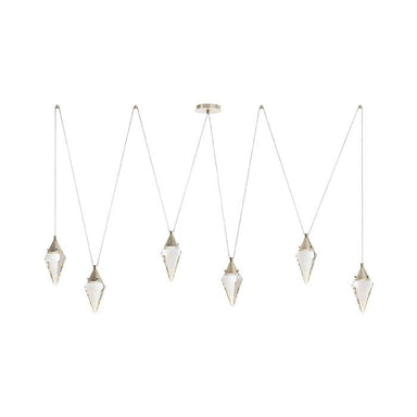 Arteriors - LED Chandelier - Berkley - Clear/Vintage Silver- Union Lighting Luminaires Decor