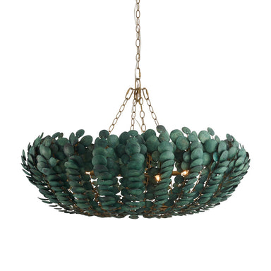 Arteriors - Six Light Chandelier - Bilal - Eucalyptus Stain/Antique Brass- Union Lighting Luminaires Decor