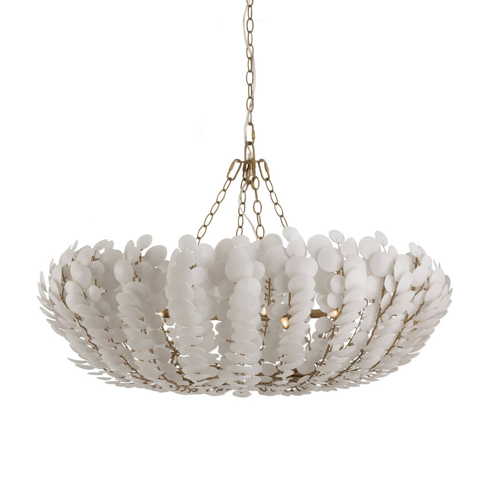 Arteriors - Six Light Chandelier - Bilal - Ivory/Antique Brass- Union Lighting Luminaires Decor
