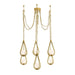 Arteriors - Six Light Chandelier - Ova - Antique Brass/Opal- Union Lighting Luminaires Decor