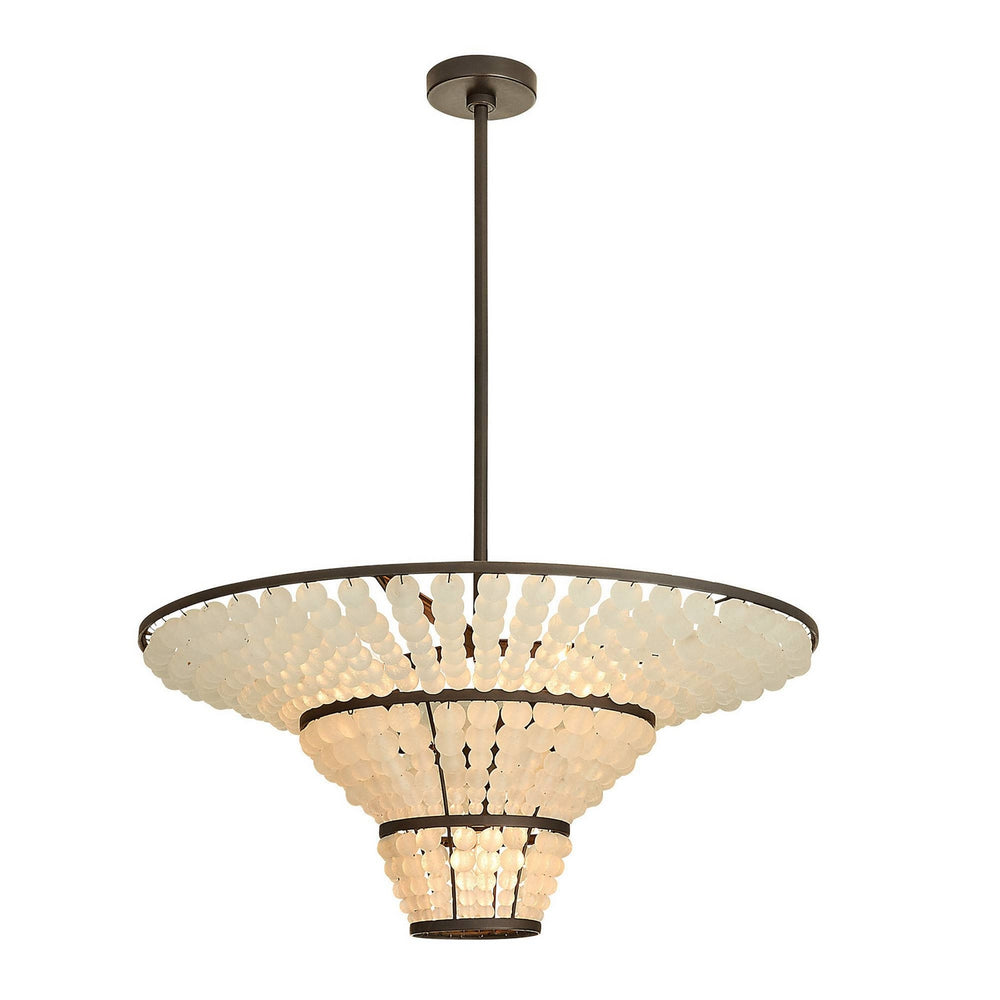 Arteriors - Four Light Chandelier - Lulu - Bronze/Organic Frosted- Union Lighting Luminaires Decor