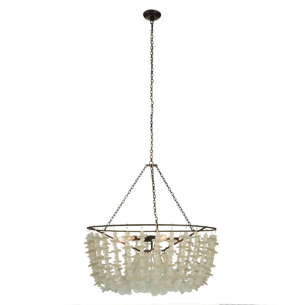 Arteriors - Six Light Chandelier - Cyprus - Organic Frosted/Bronze- Union Lighting Luminaires Decor