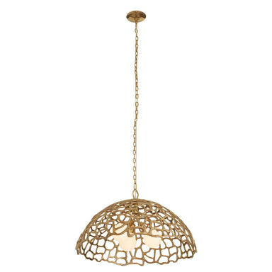 Arteriors - Three Light Pendant - Lotus - Antique Brass/Antique Brass- Union Lighting Luminaires Decor