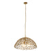 Arteriors - Three Light Pendant - Lotus - Antique Brass/Antique Brass- Union Lighting Luminaires Decor