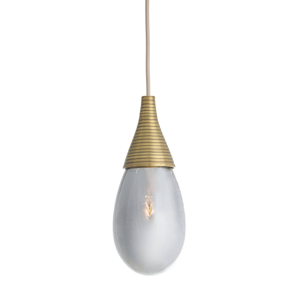 Arteriors - One Light Pendant - Giselle - Smoke Luster/Antique Brass- Union Lighting Luminaires Decor