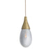 Arteriors - One Light Pendant - Giselle - Smoke Luster/Antique Brass- Union Lighting Luminaires Decor