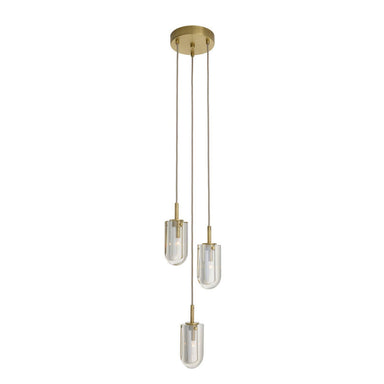 Arteriors - Three Light Chandelier - Javier - Champagne/Antique Brass- Union Lighting Luminaires Decor