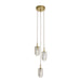 Arteriors - Three Light Chandelier - Javier - Champagne/Antique Brass- Union Lighting Luminaires Decor
