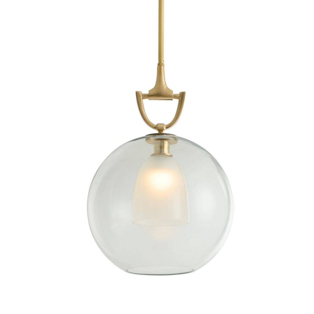 Arteriors - One Light Pendant - Estribo - Clear/Antique Brass- Union Lighting Luminaires Decor