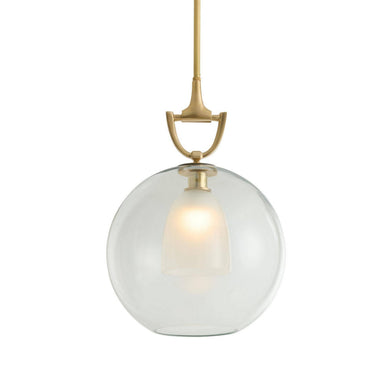 Arteriors - One Light Pendant - Estribo - Clear/Antique Brass- Union Lighting Luminaires Decor