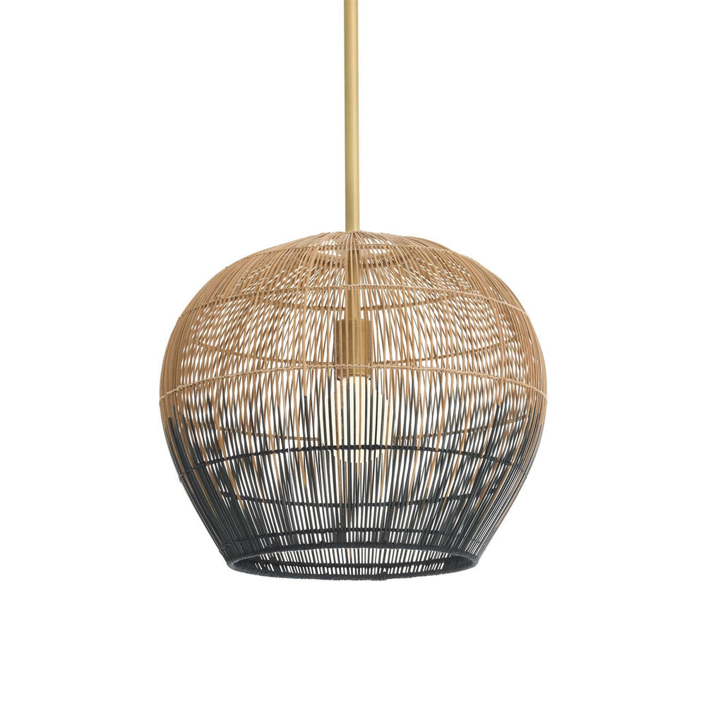 Arteriors - One Light Pendant - Swami - Natural and Black/Antique Brass- Union Lighting Luminaires Decor