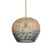 Arteriors - One Light Pendant - Swami - Natural and Black/Antique Brass- Union Lighting Luminaires Decor