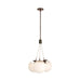 Arteriors - Three Light Chandelier - Trinity - Frost Ombre/Heritage Brass- Union Lighting Luminaires Decor