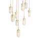 Arteriors - Nine Light Chandelier - Javier - Champagne/Antique Brass- Union Lighting Luminaires Decor