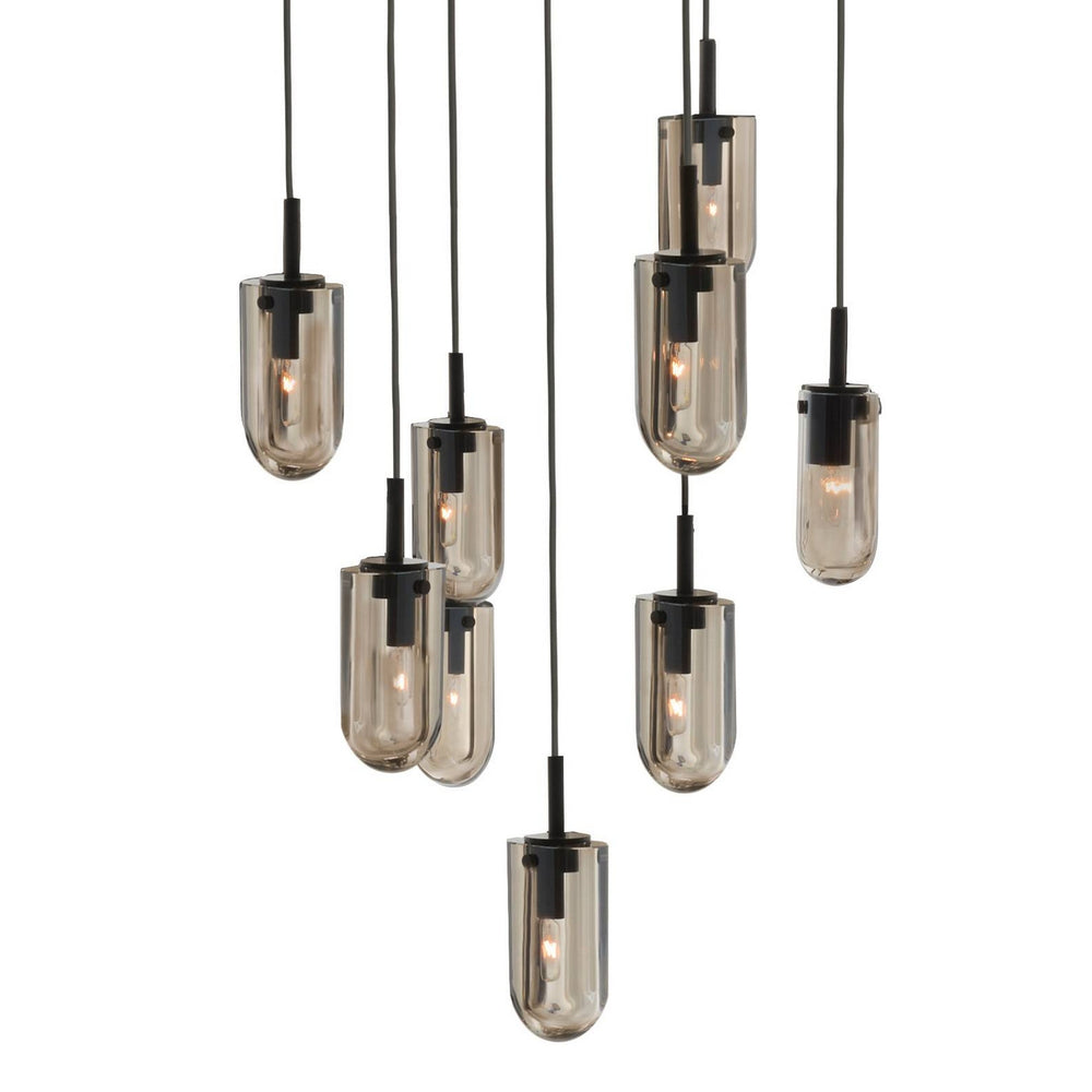 Arteriors - Nine Light Chandelier - Javier - Smoke/English Bronze- Union Lighting Luminaires Decor