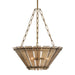 Arteriors - Three Light Chandelier - Decora - Smoke/Antique Brass- Union Lighting Luminaires Decor