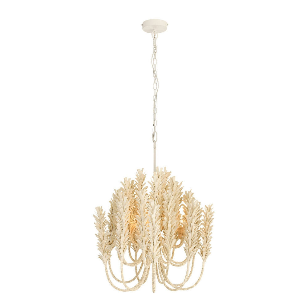 Arteriors - Three Light Chandelier - Kaia - Ivory/White- Union Lighting Luminaires Decor